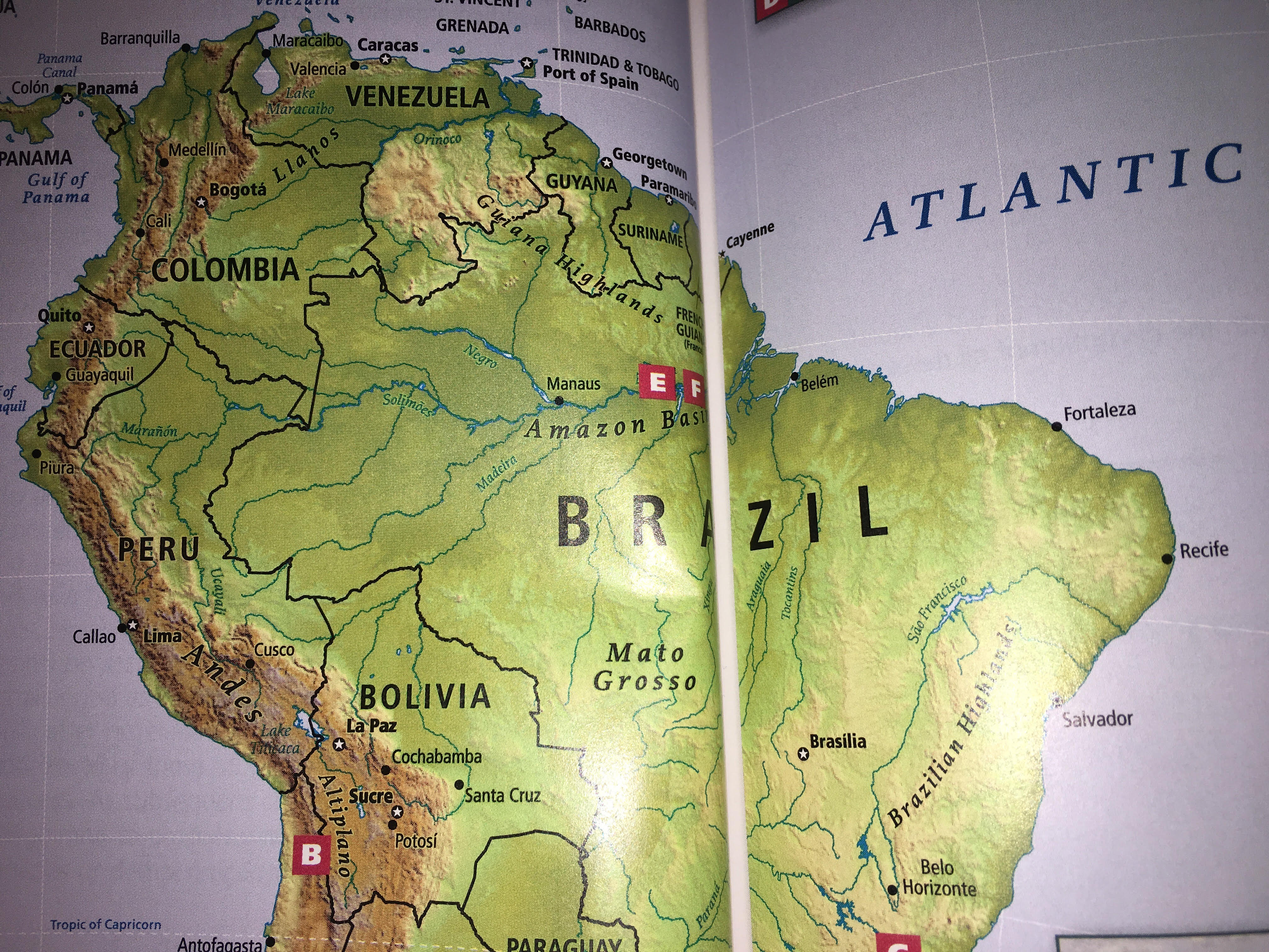 Guiana Highlands On A Map 