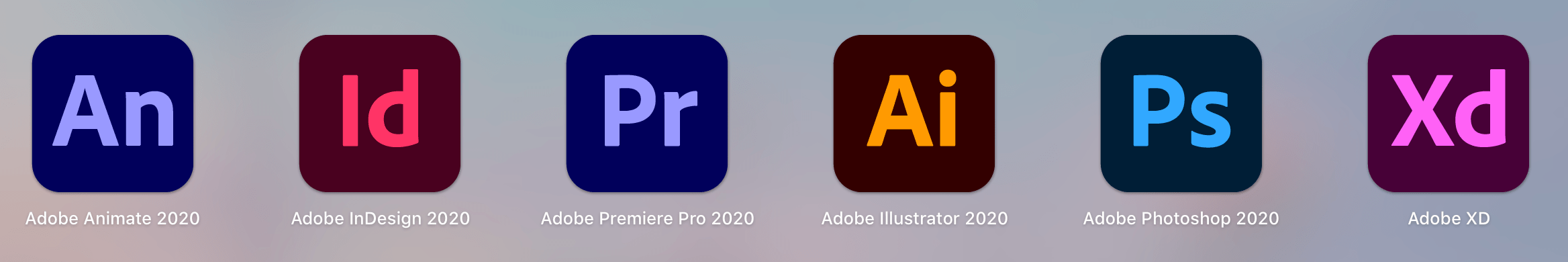 Adobe Rounded All Their Icons In Cc 2020 Just In Time For Big Sur Mac