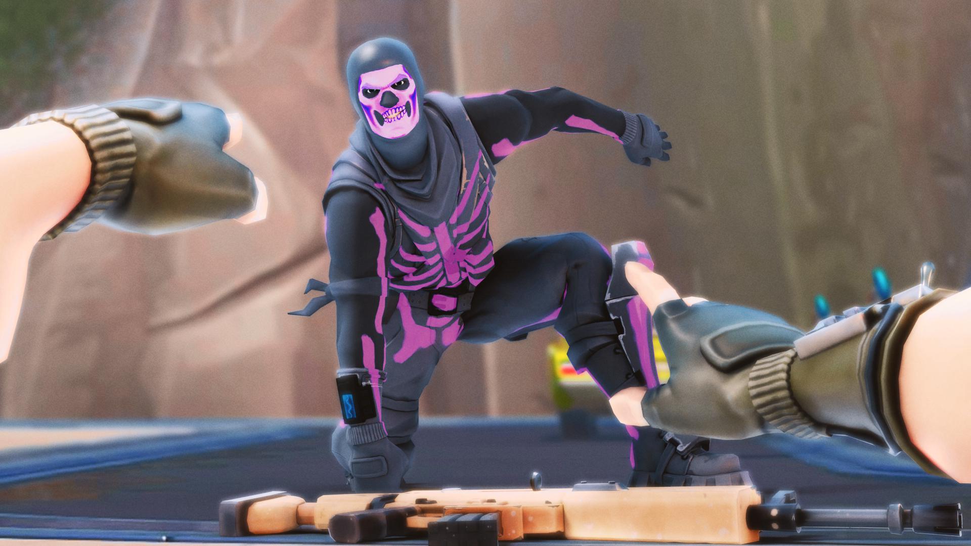 Scarica Gratis immagini Purple Skull Trooper Wallpaper Blender Fortnitebr aggiornato da parte di