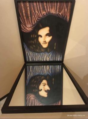 I was looking at the bottom picture, convinced it was just a reflection, when suddenly it changed…