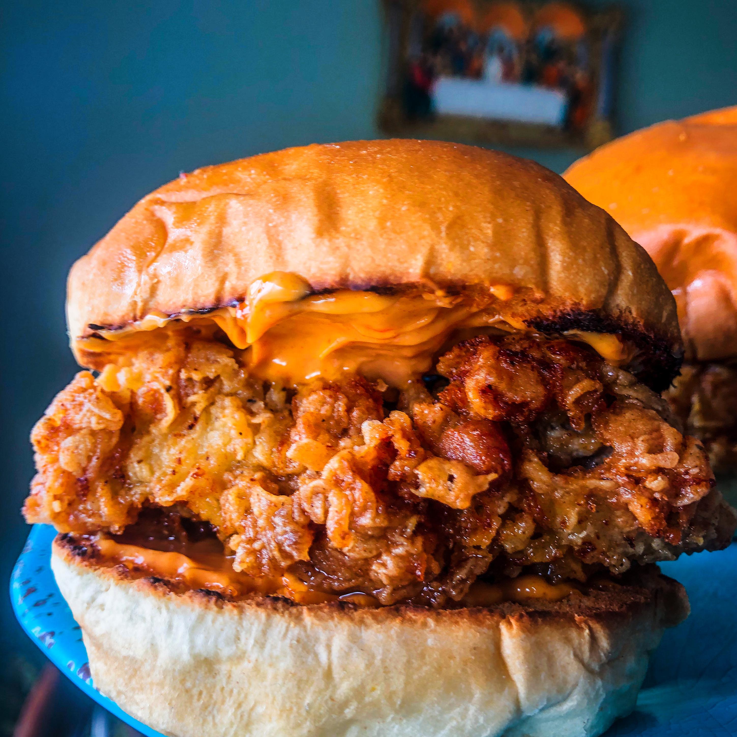 [homemade] popeyes chicken sandwich joshua weissman recipe style