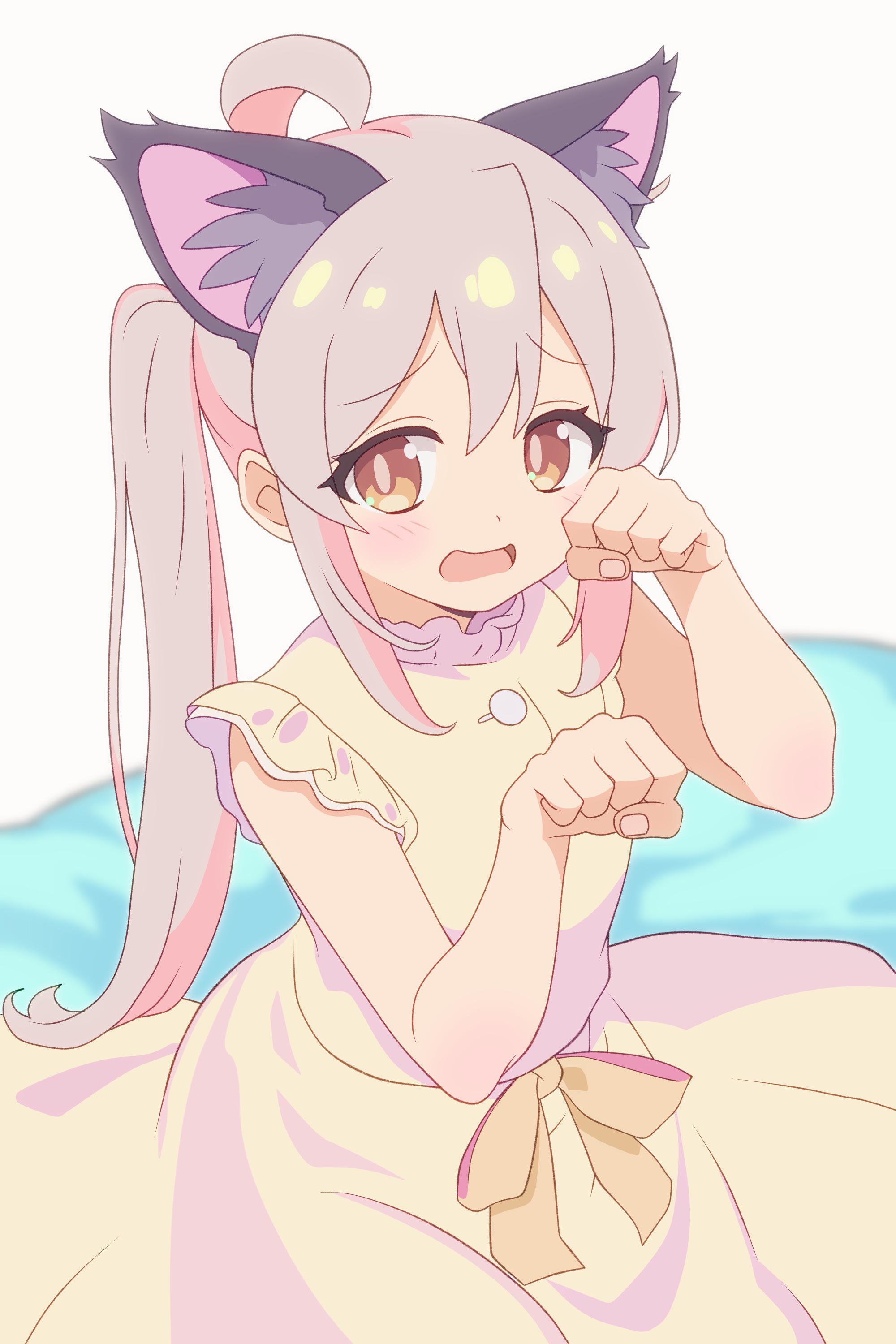 Anime cat pose