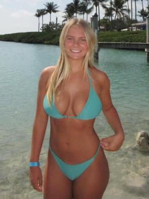 Aqua color bikini