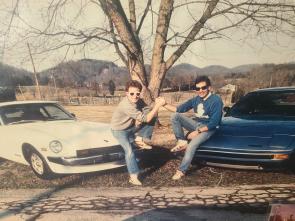 My roommate’s dad and his friend in the 80s