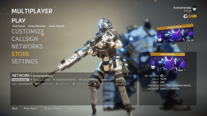 How to gain net worth in titanfall 2