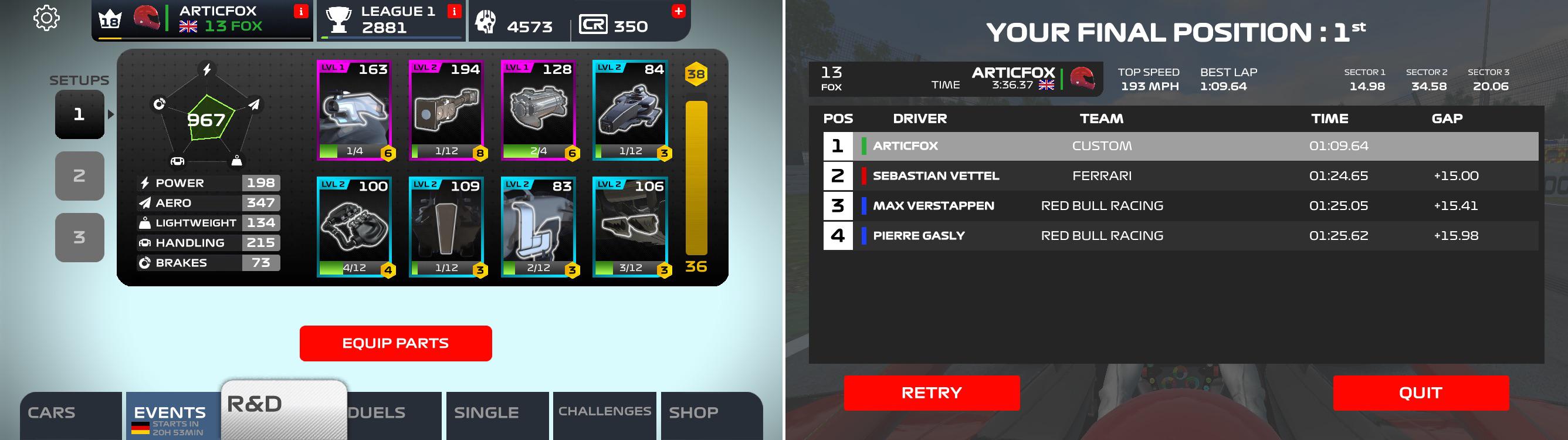 Personal Setup And Time Of 1 09 64 At Hockenheim