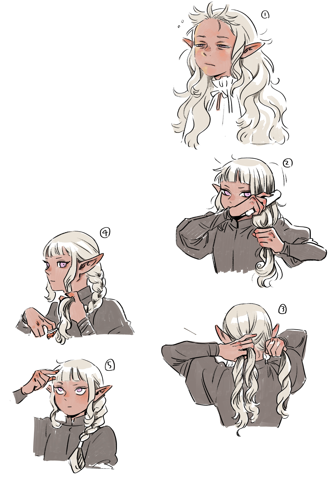 Dungeon Meshi - Thistle hairstyle : r/DungeonMeshi