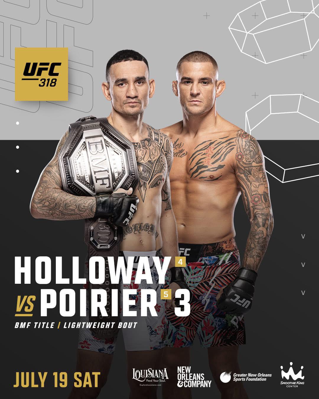 This just dropped…. BMF belt on the line. Dustins last fight! Who u got? :  rufc