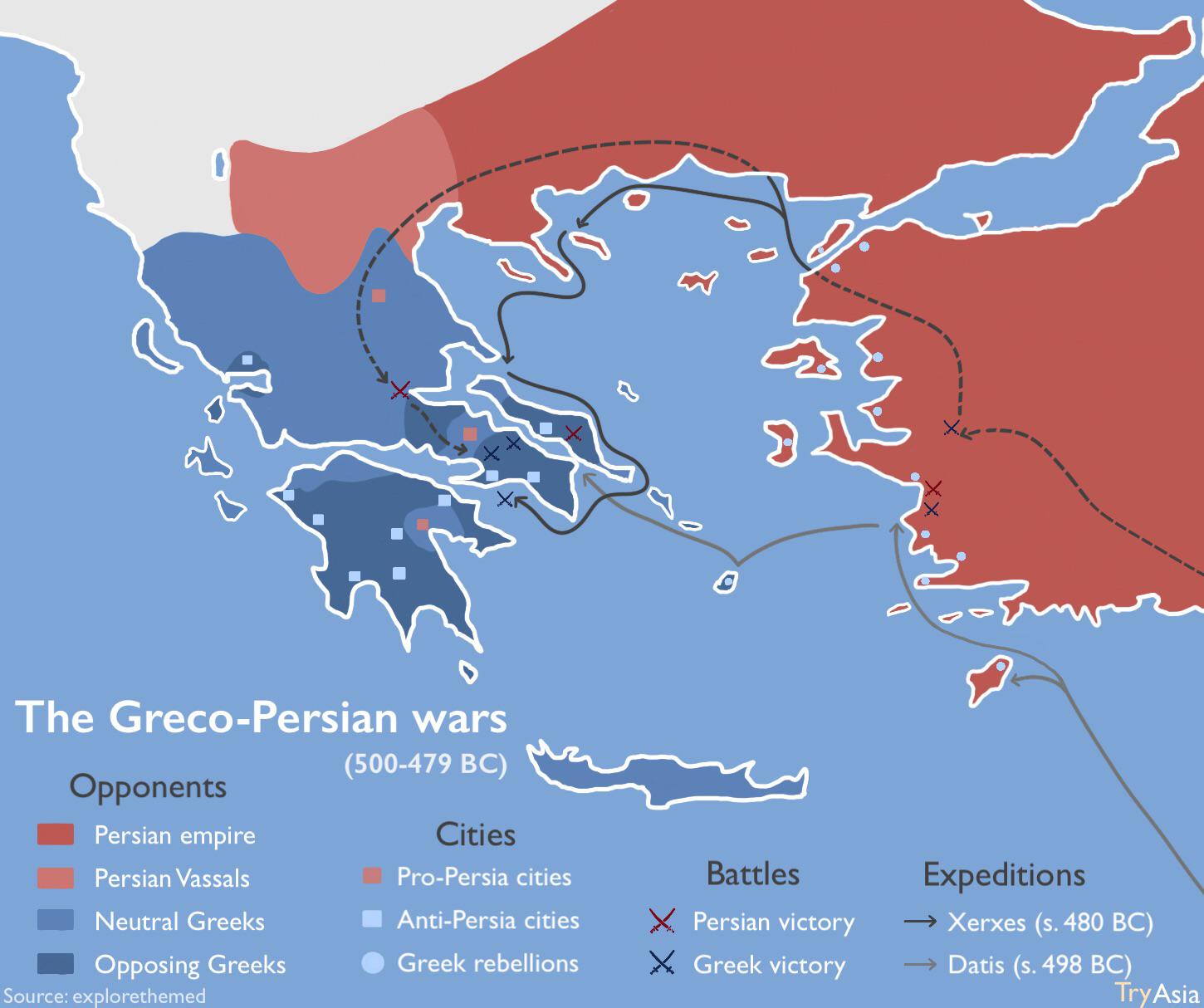 Persian Wars Map 