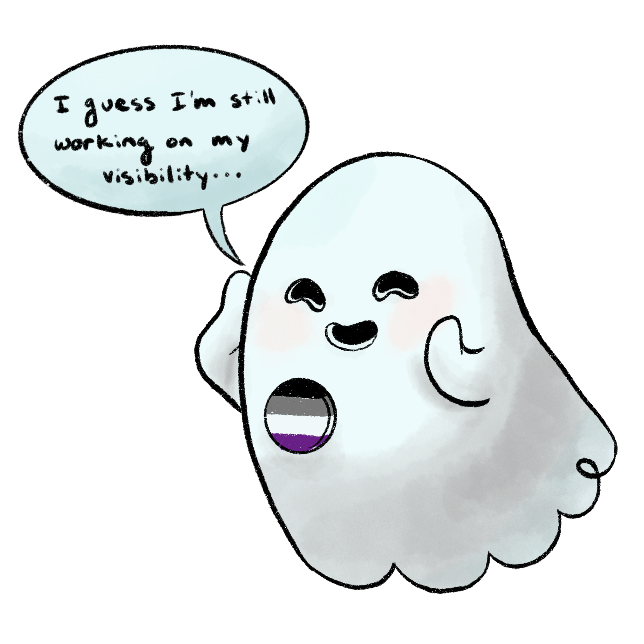 Spoopy Ace inktober ghosty ghoo. Artist is me! Done in Procreate. : r 