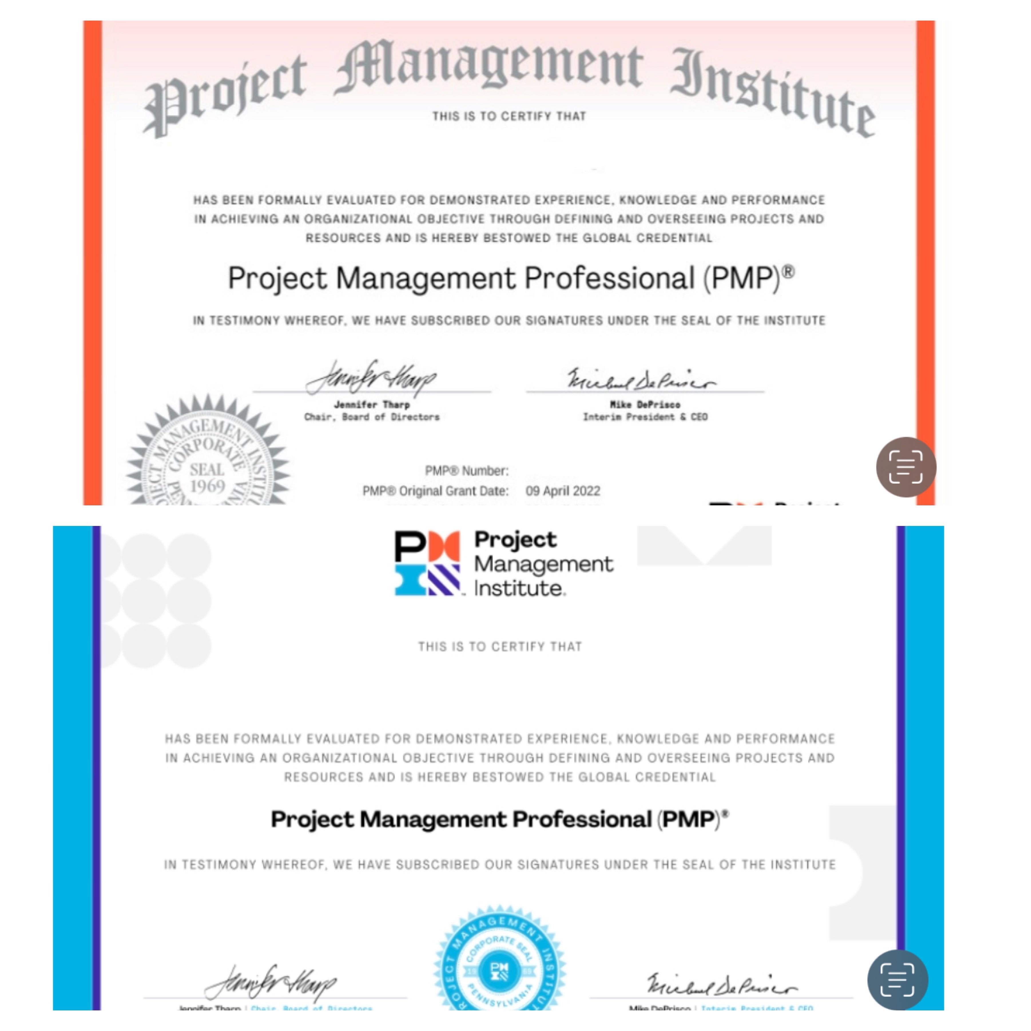 Pmp certification logo