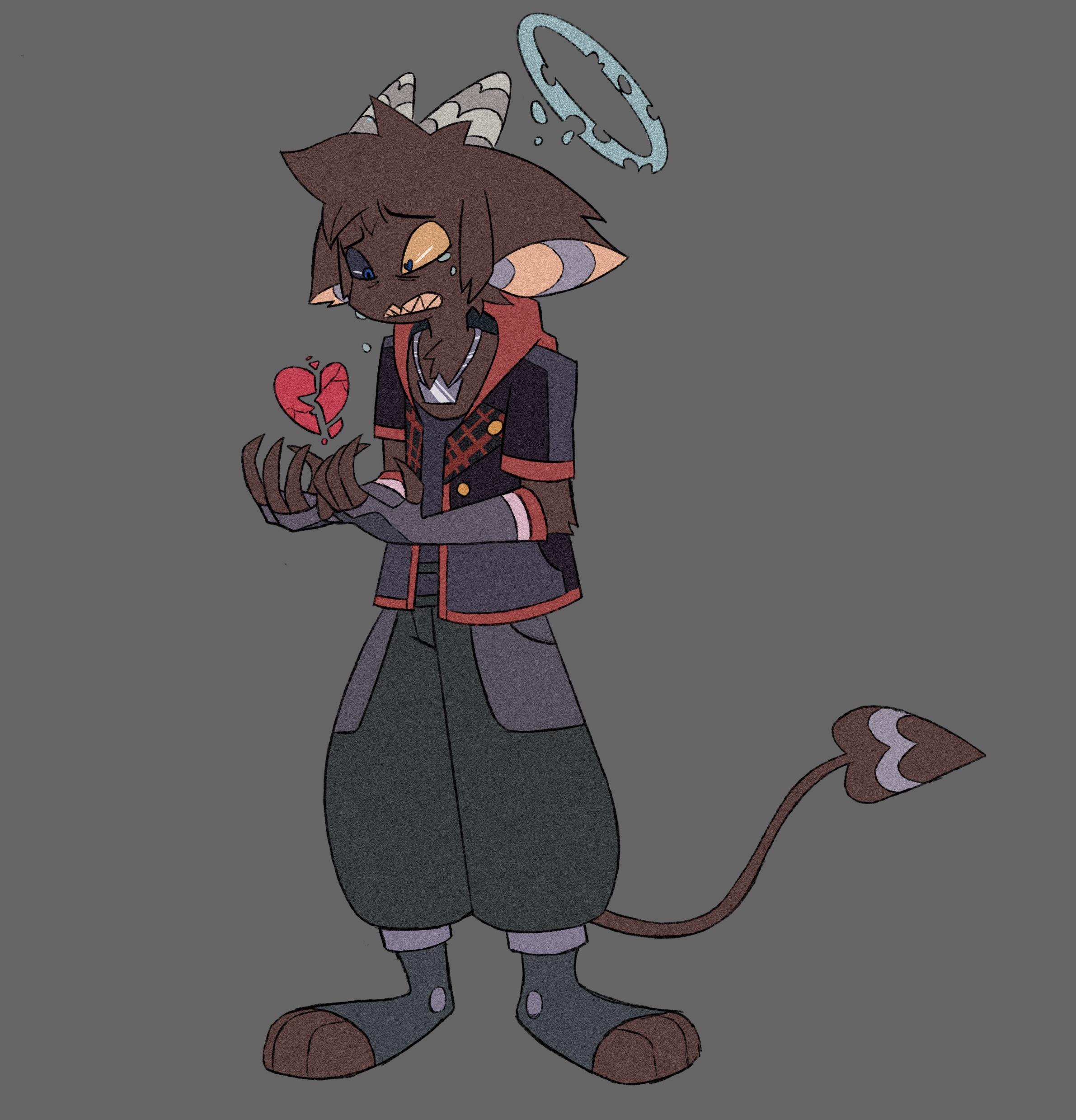 Hazbin Hotel crossover, I imagined a Sinner form for Sora. What if he ended up in Hell after abusing the Power Of Waking? : rKingdomHearts