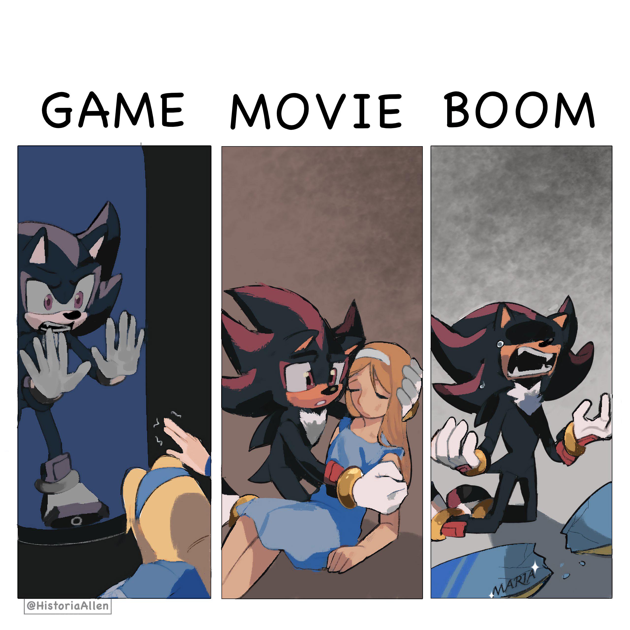 The beginnings of Shadows Rage | Art by HistoriaAllen : rSonicTheHedgehog