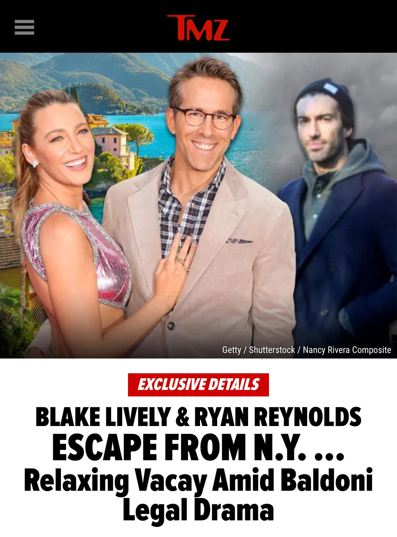 The thought of them on vacation finding out the JB website is officially  live brings me joy : rblakelivelysnark