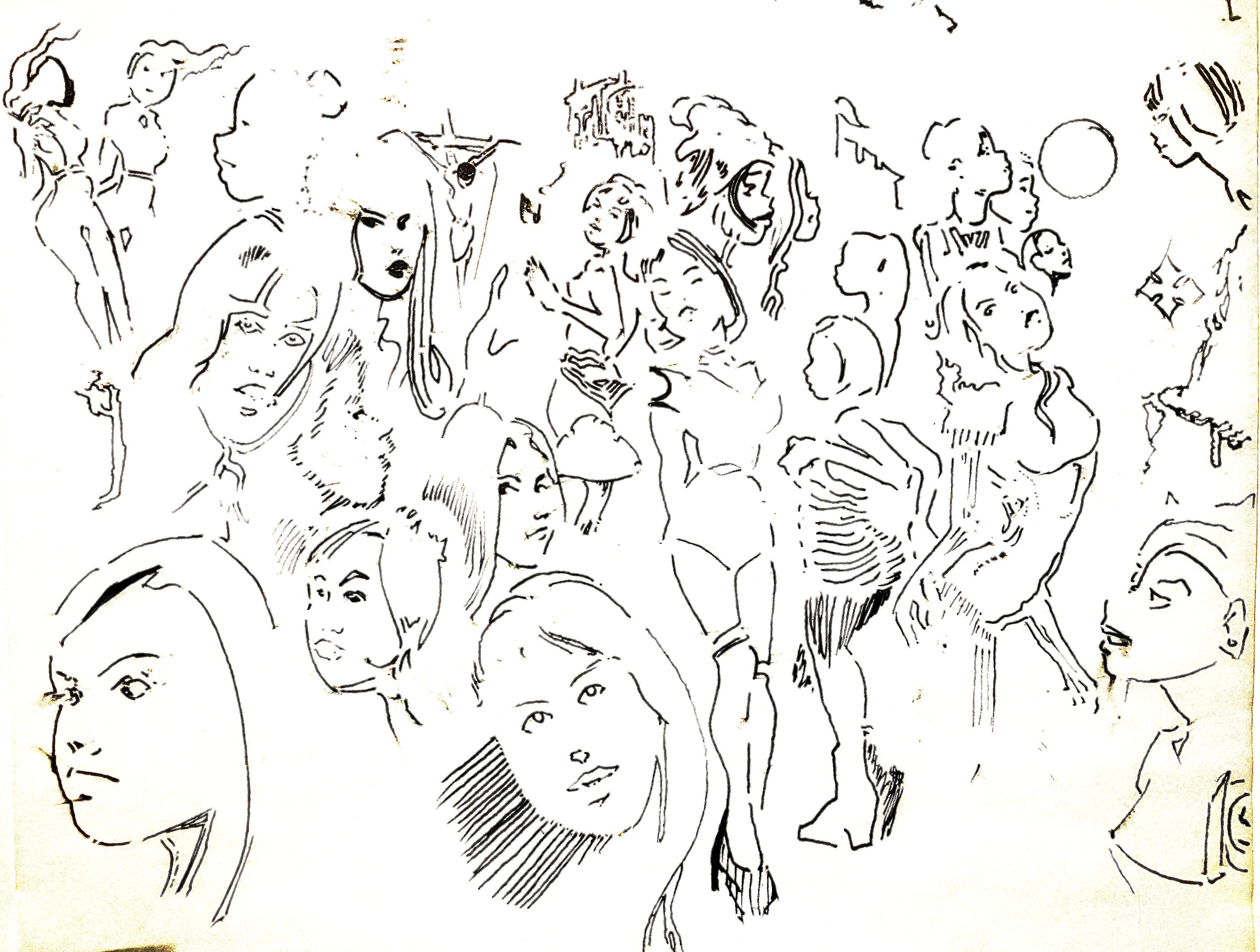 Planet of the Babes, FeloniousErroneous, Ink, 2023 : rArt