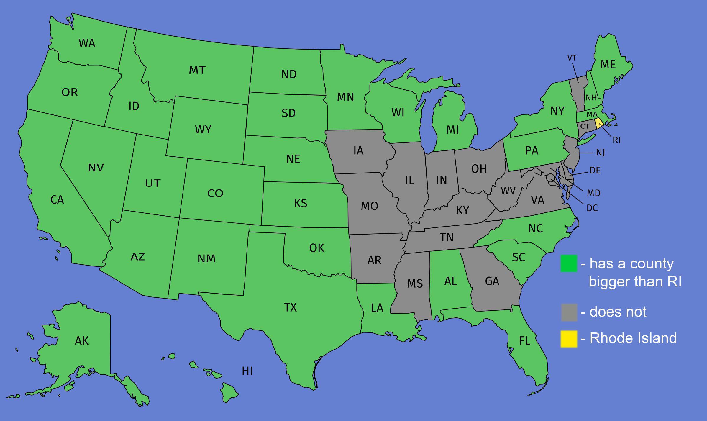 Rhode Island On Us Map 