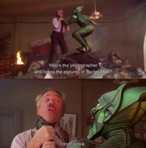 Don’t you love how Jameson doesn’t give up Peter in this scene?
