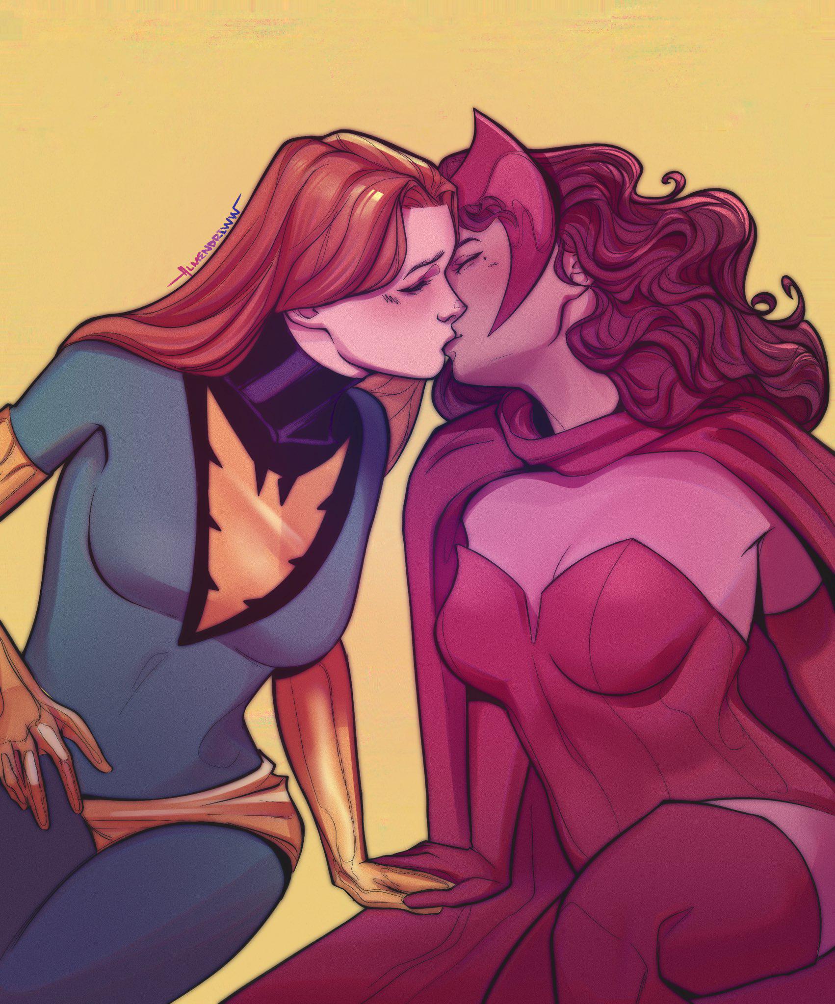 Jean Gray x Scarlet Witch by AlmendriWW Rivals? : rxmen