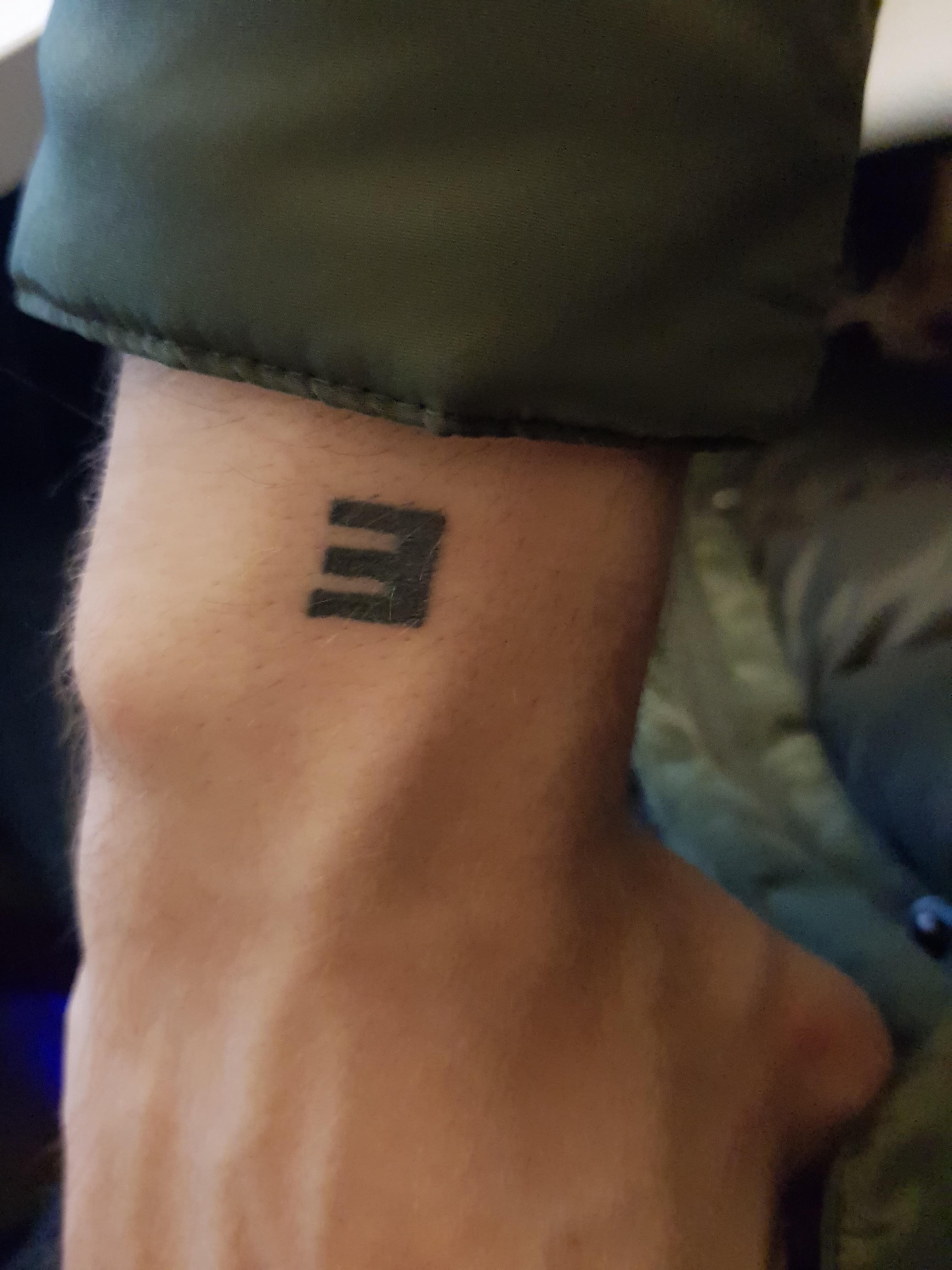 Eminem Backwards E Tattoo