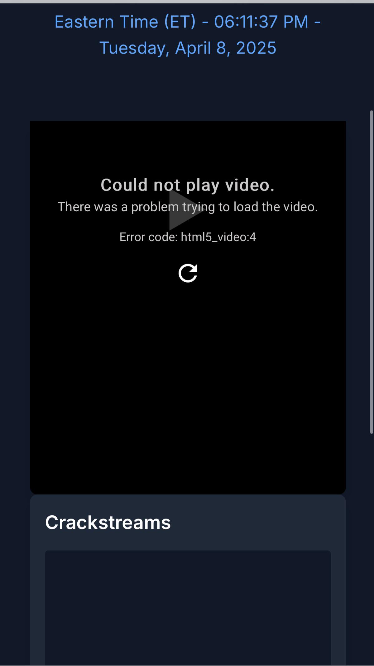 Cant stream any sports on new iOS update : rios