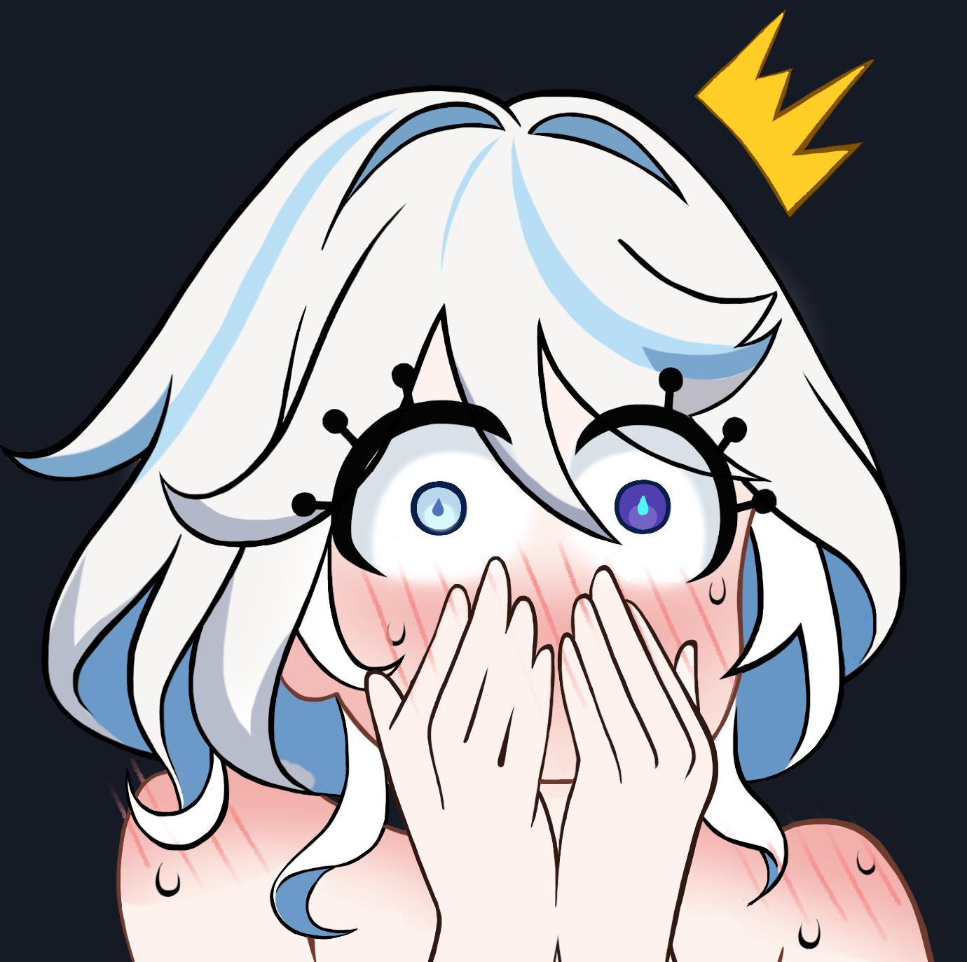 I sketched a furina emote! What did she see? : rGenshin_Impact