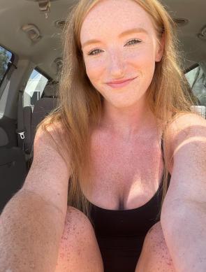 Freckled and happy:)