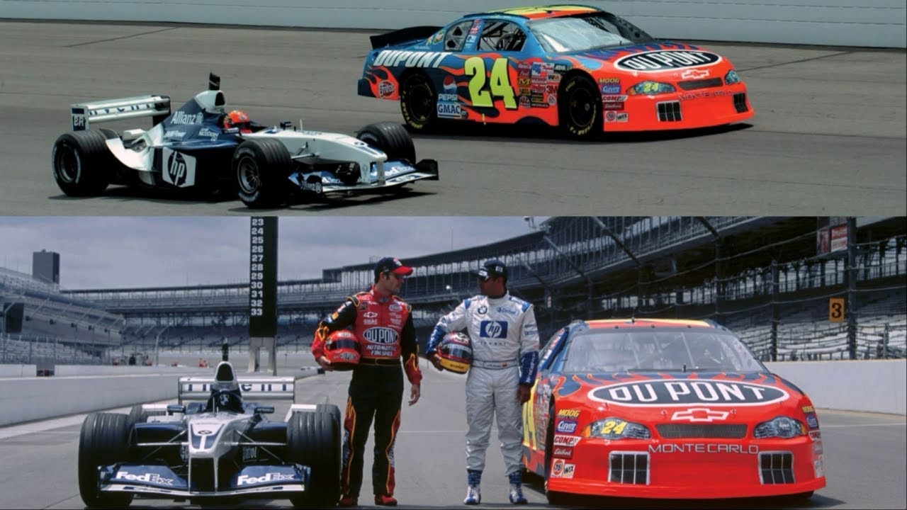 Tbt Jeff Gordon Juan Pablo Montoya Nascar Vs F1