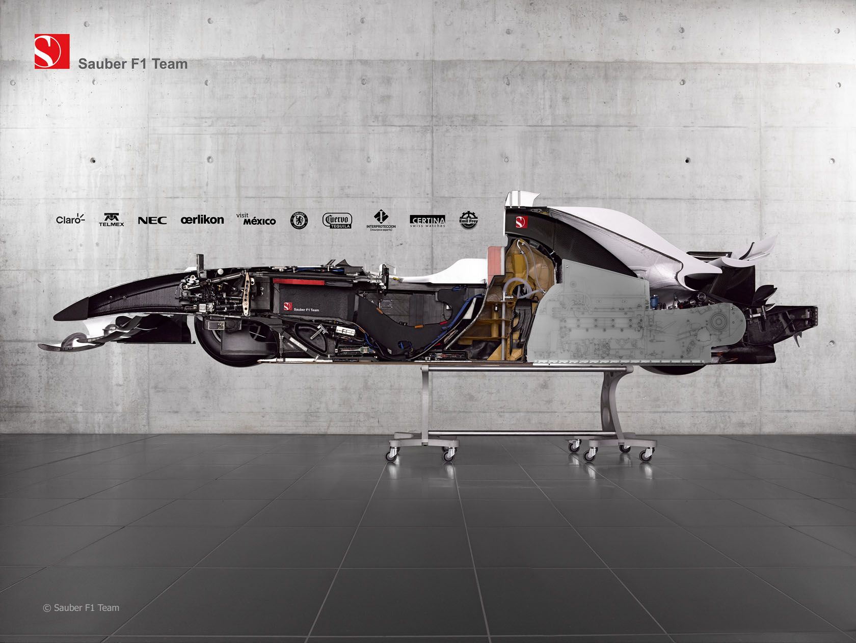 Older F1 Car Cut In Half Look How Low The Driver Sits