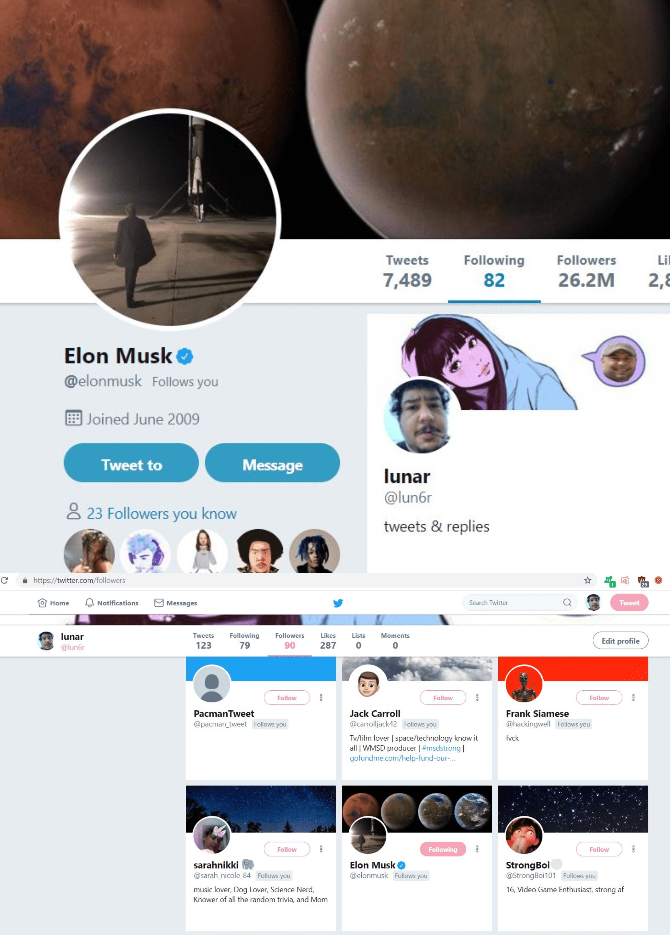 The picture, which is now making headlines, shows musk in a mirrored&nbsp;. Elon Followed Me On Twitter What Should I Do R Elonmusk