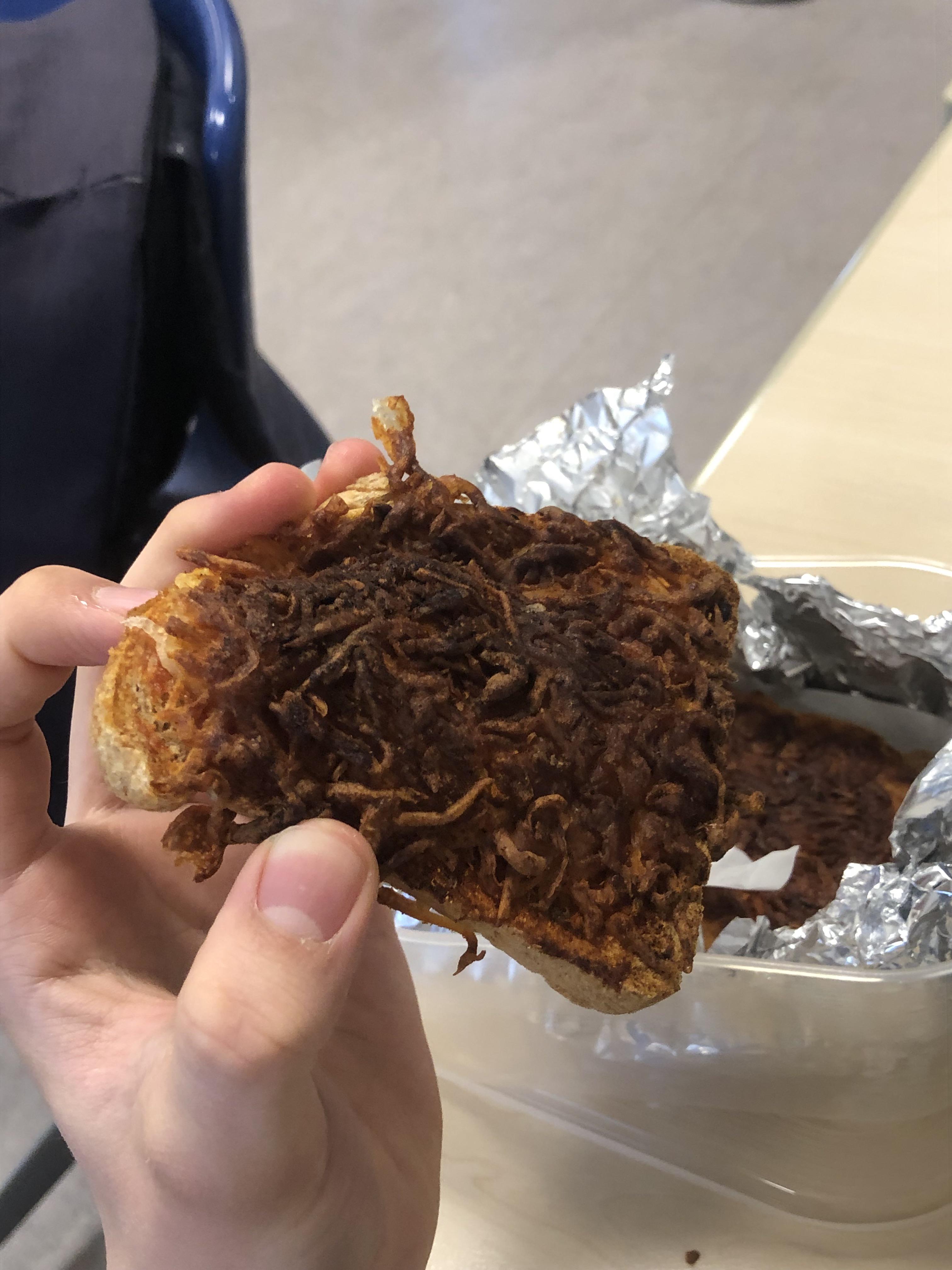 I eat four of these every weekday. Toast, cheese and ketchup from the  airfry. : rshittyfoodporn