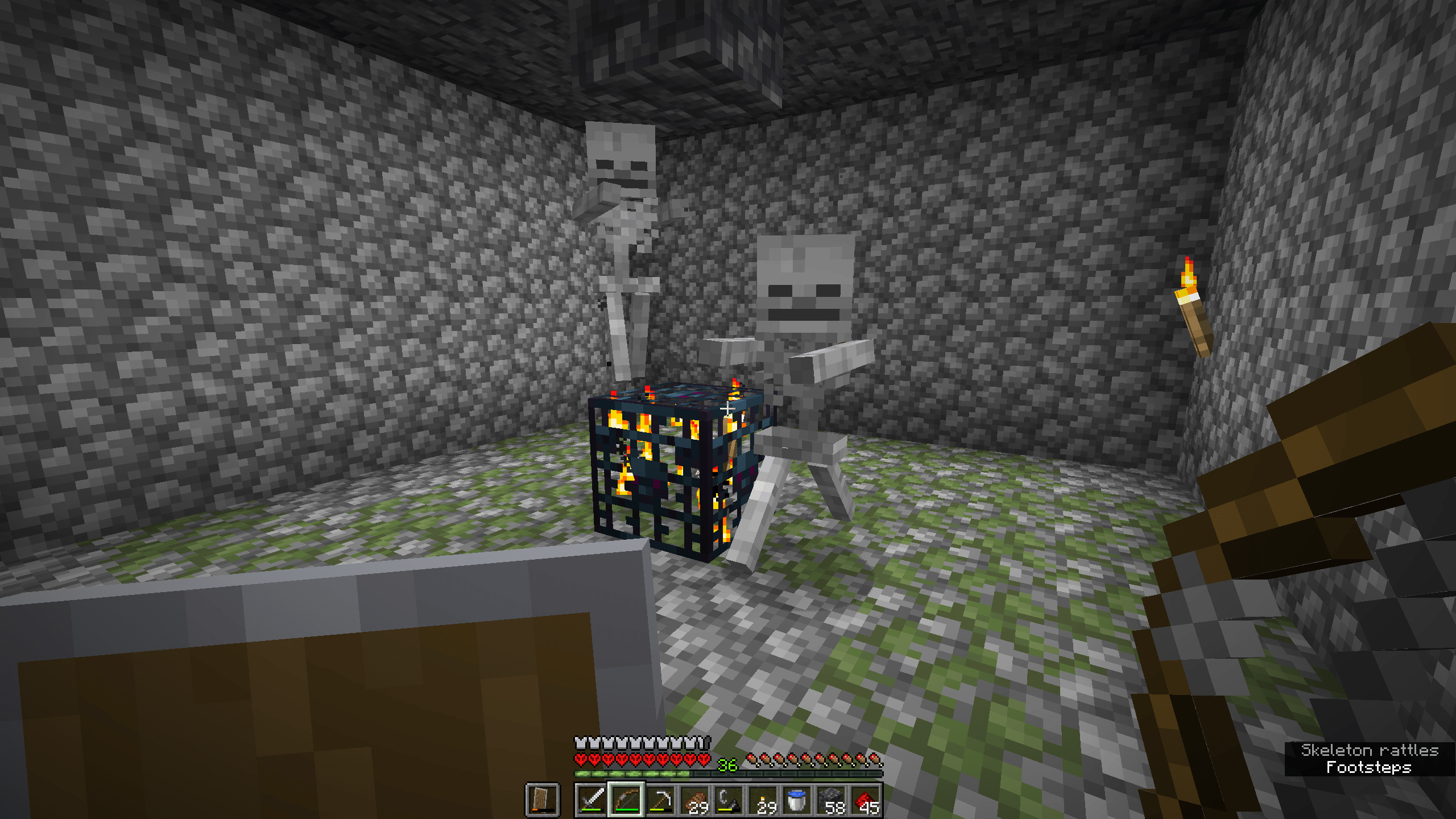 In the latest 1.18 snapshot, skeletons in dungeons spawn without bows :  r/Minecraft