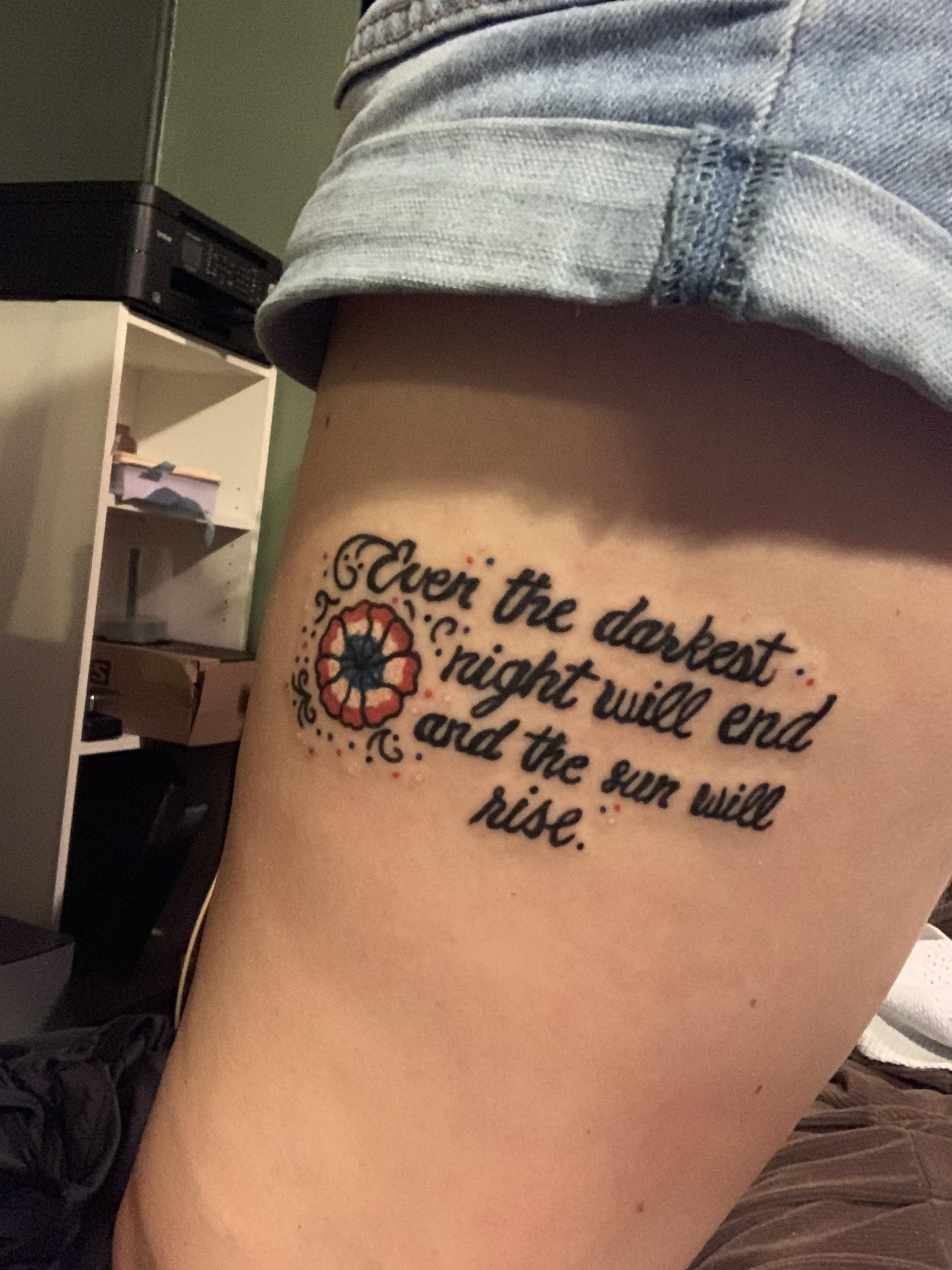 My new les miserables tattoo!!!