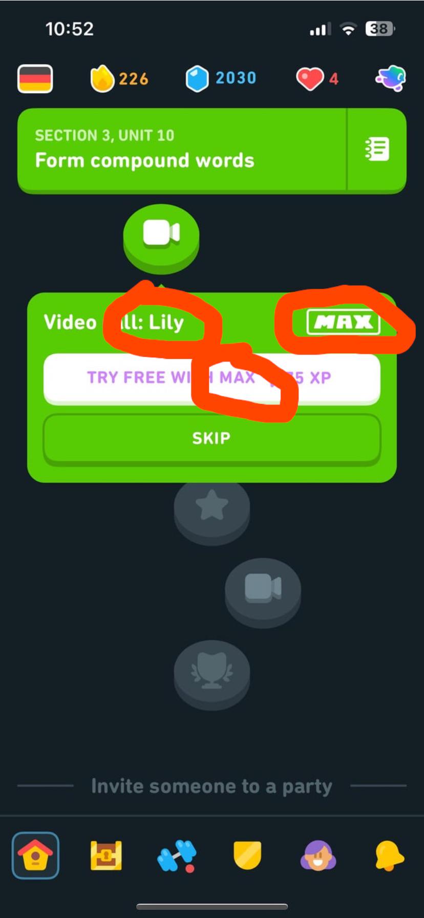 Está ficando mais difícil usar o Duolingo como um aluno gratuito :( :  rduolingo