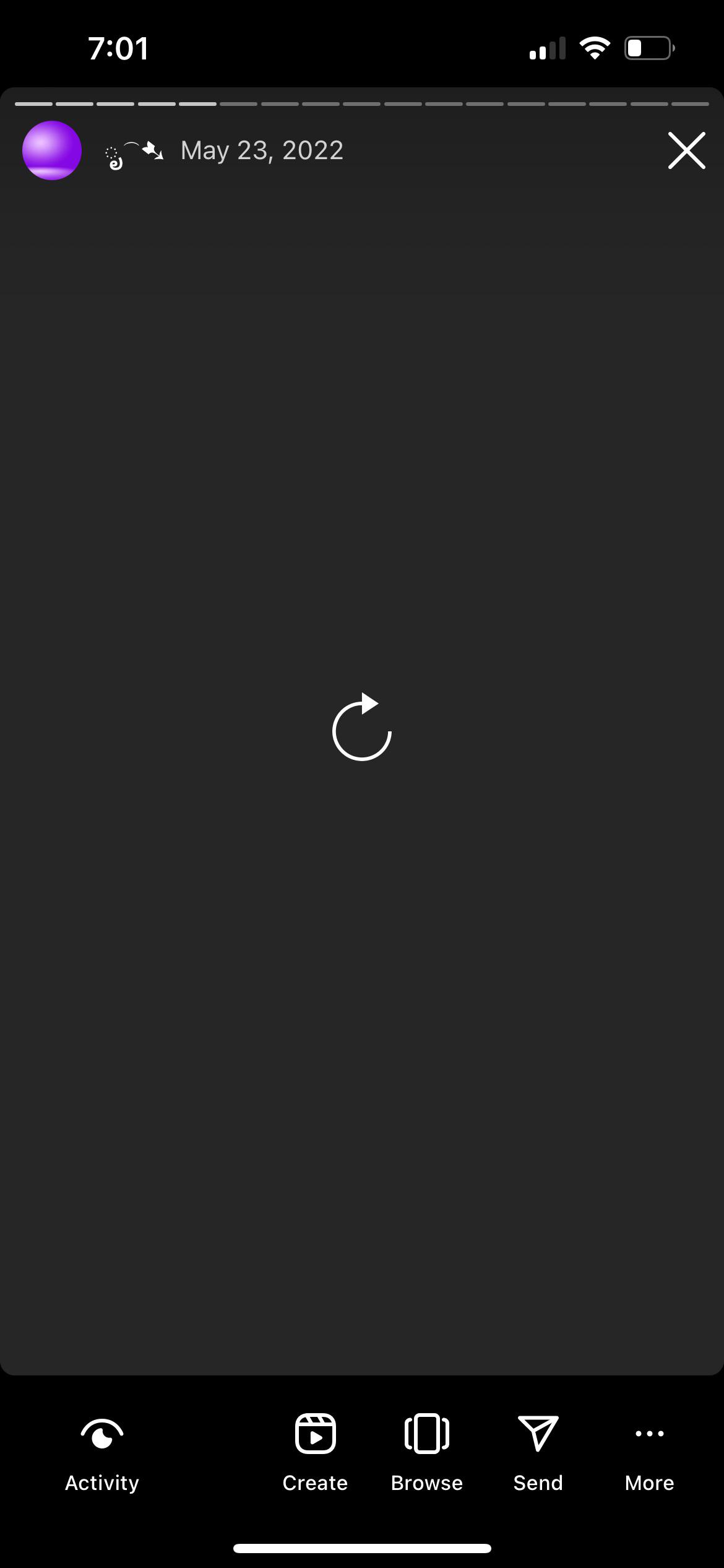 Story error : rInstagram