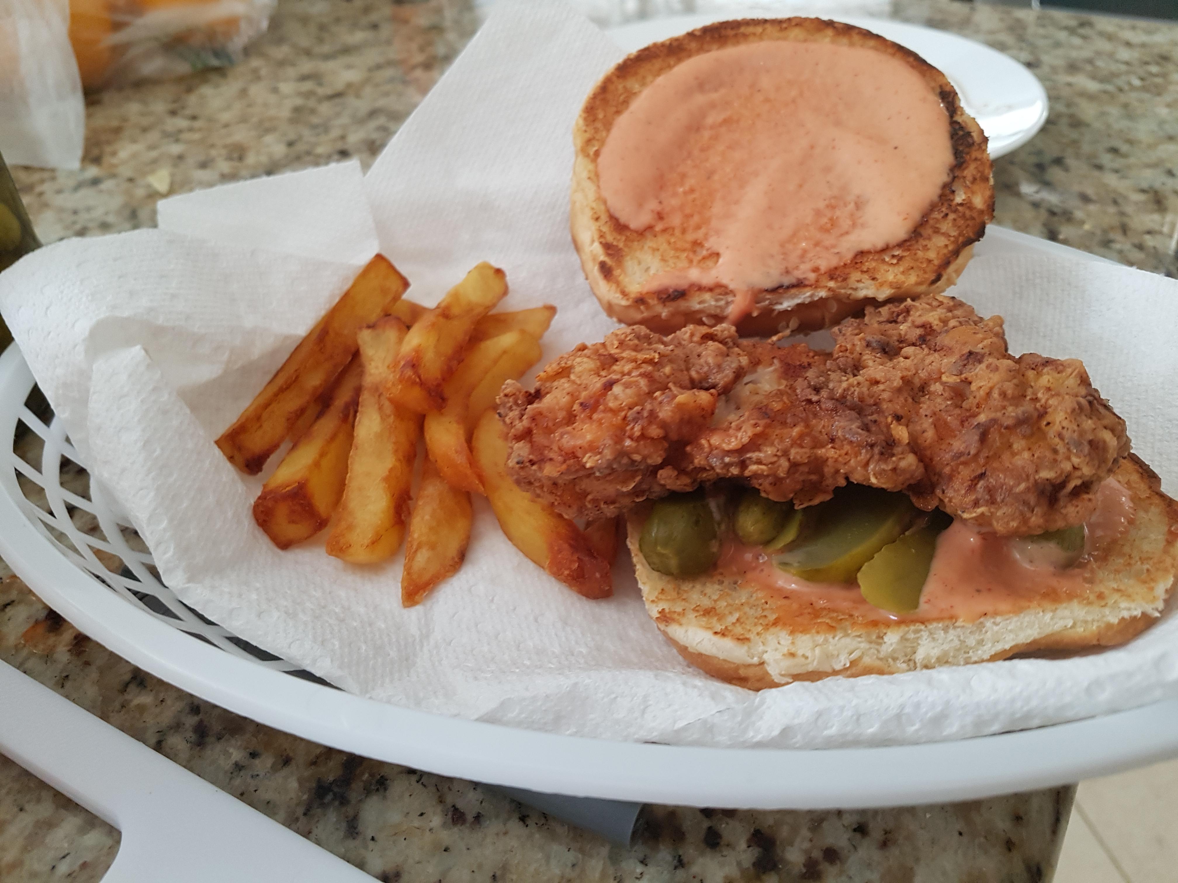 Popeyes chicken sandwich homemade. all in $1.60