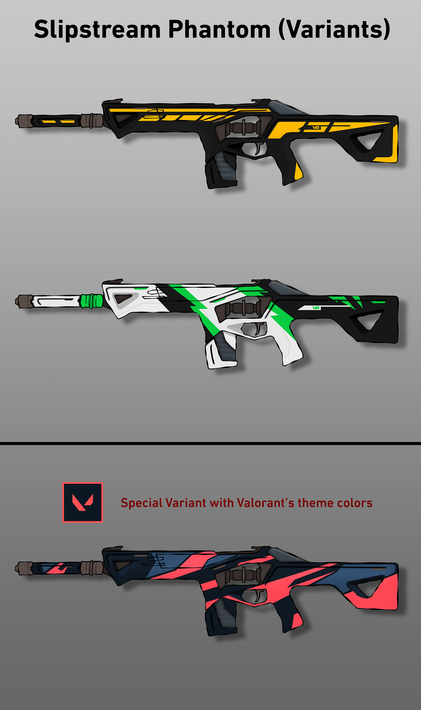 Oni Phantom 3d Printed Kit Valorant Game 3d Printed Marauder - 3550 VP.