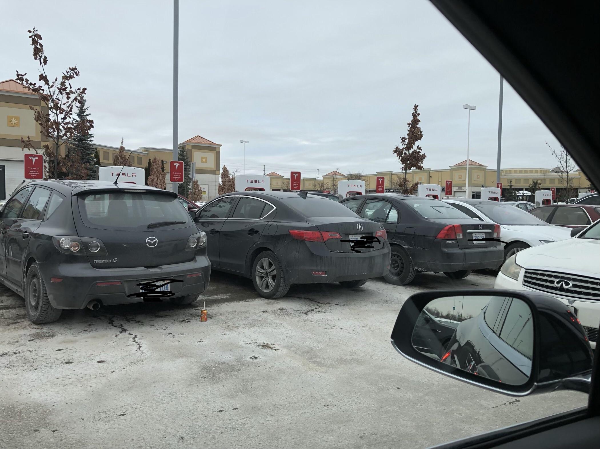 Superchargers Are Parking Spots Mall Security Vaughan