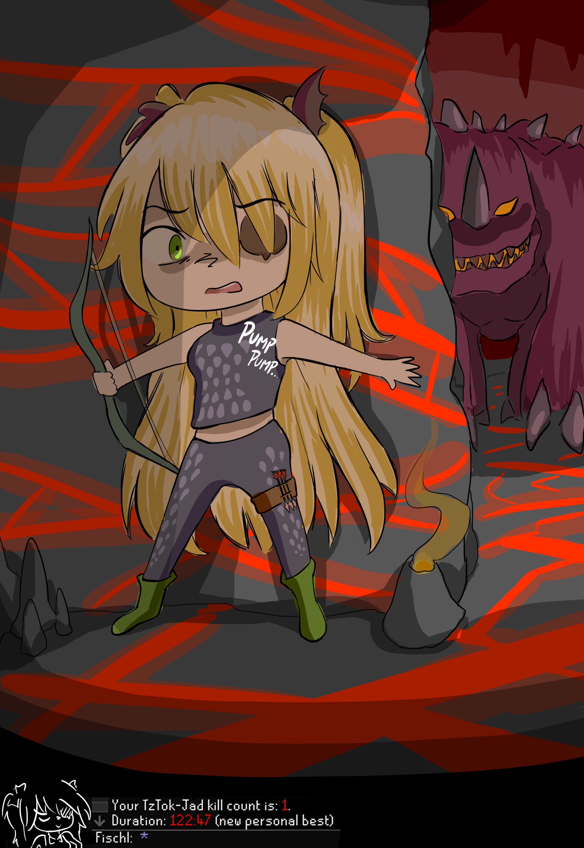 I drew my alts experience with fight caves. 1-dose restore Jads are not  fun... : r2007scape