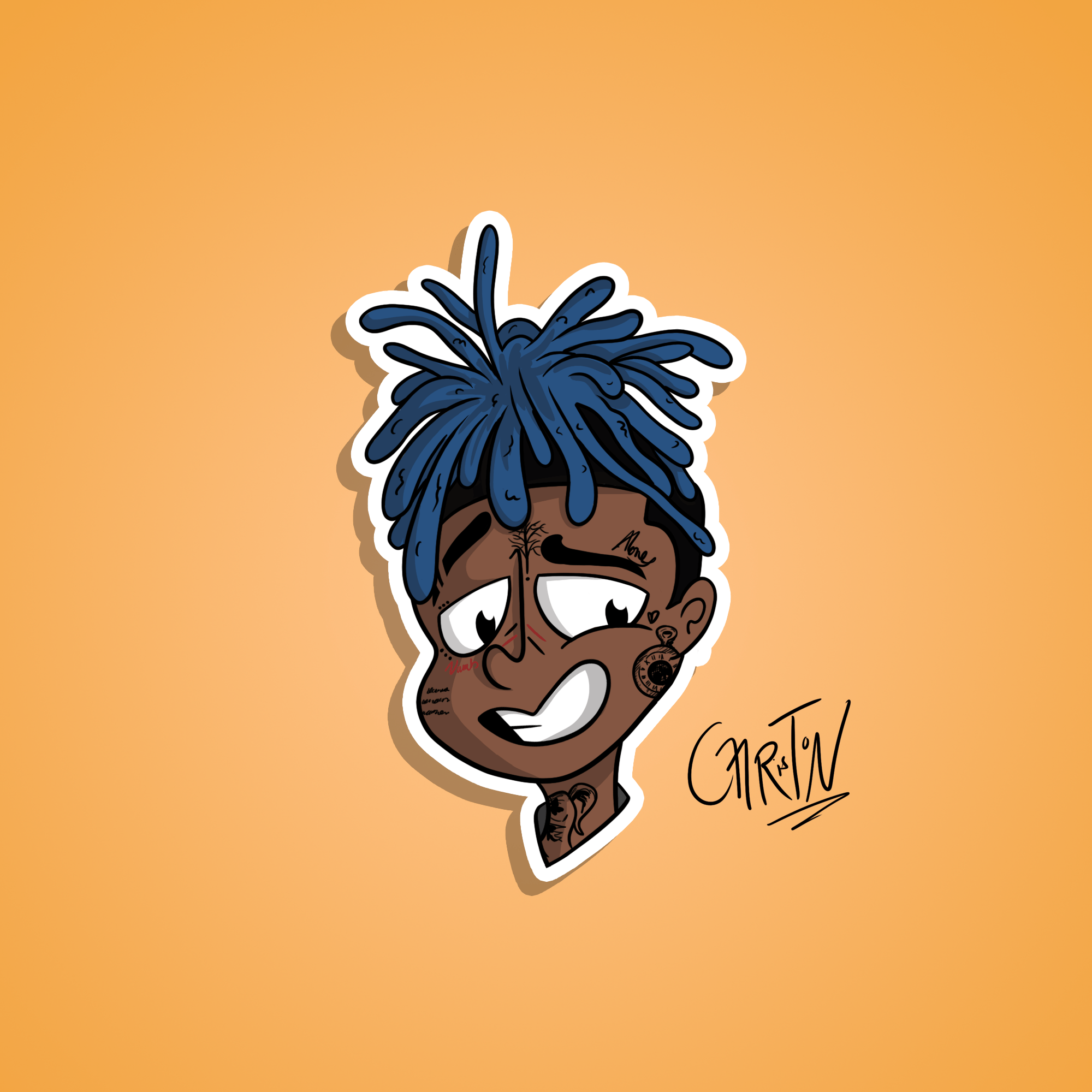 Made a sticker for XXX! Did I do good? <3 : r/XXXTENTACION