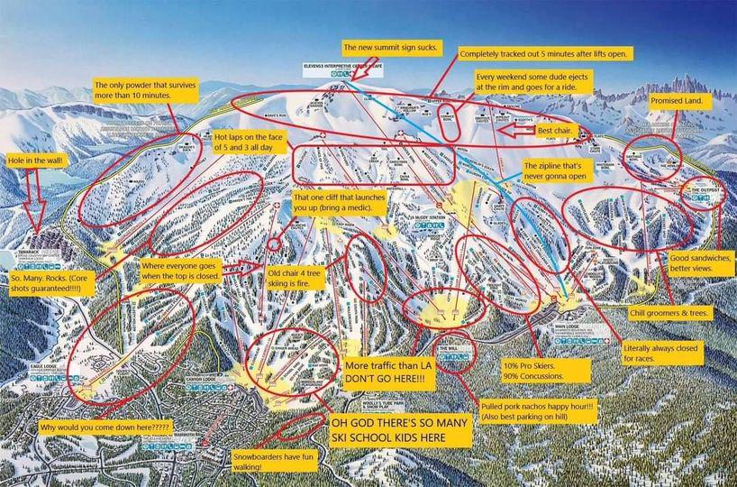 Mammoth Mountain Ski Trail Map Mammoth Mountain Ski Area Wikipedia 