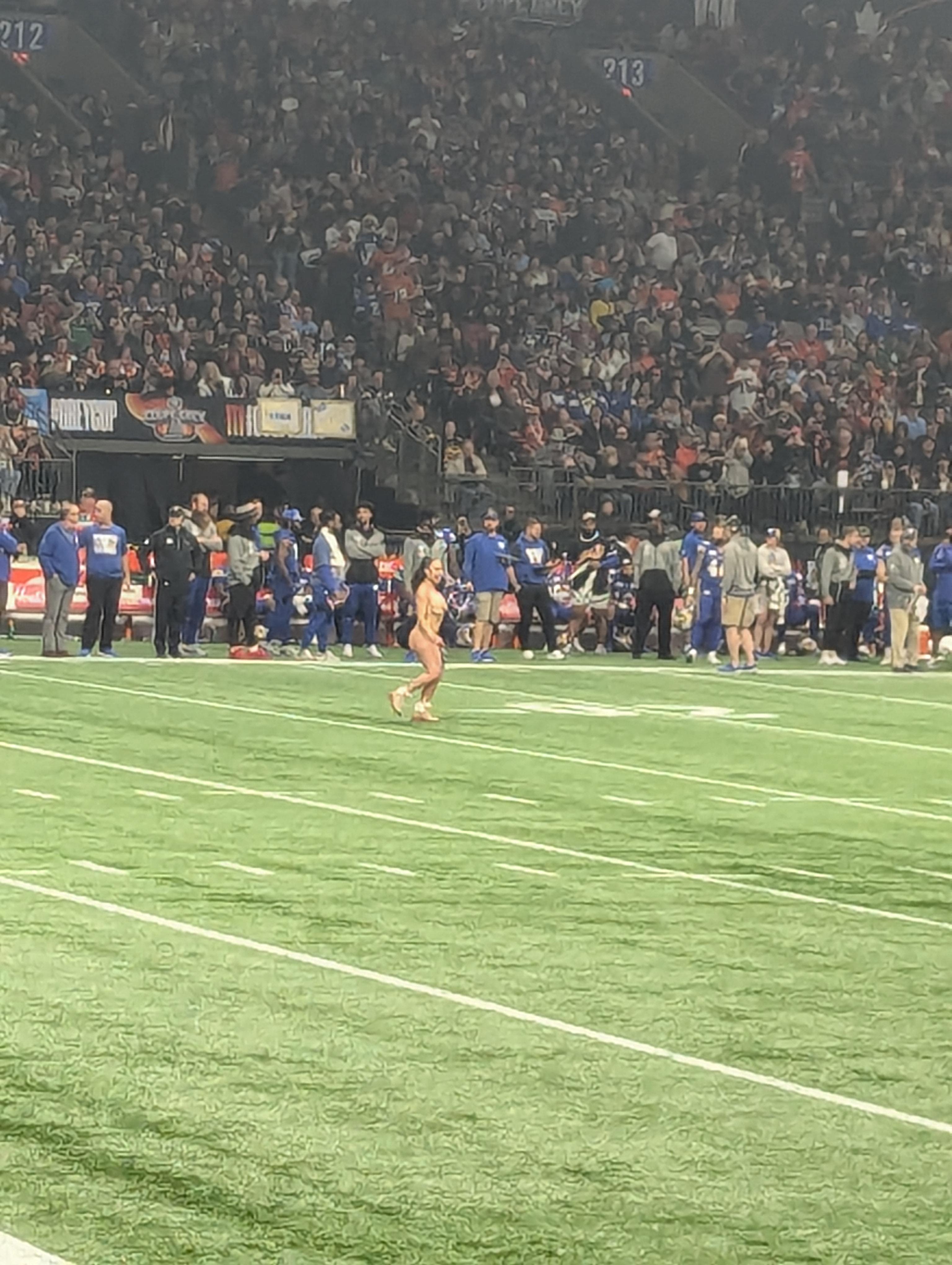 Wondering what the Something is happening on the field that were not  going to show you was at the Grey Cup last night? (NSFW) : rCFL