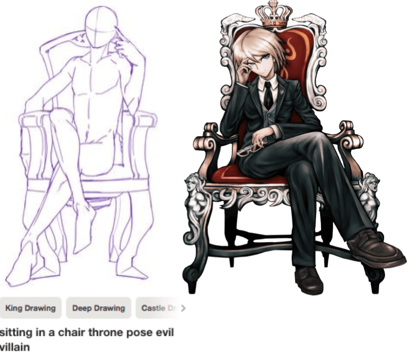 Anime Pose Reference Throne Novocom Top