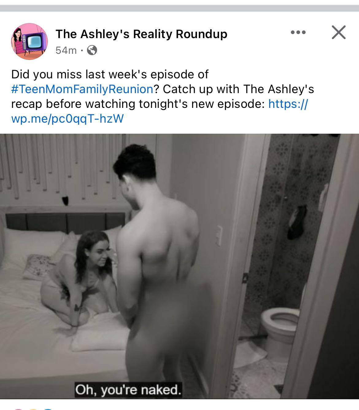 What the hell… scrolling Facebook and come across The Ashley post about  TMFR 🤮 : rTeenMomOGandTeenMom2