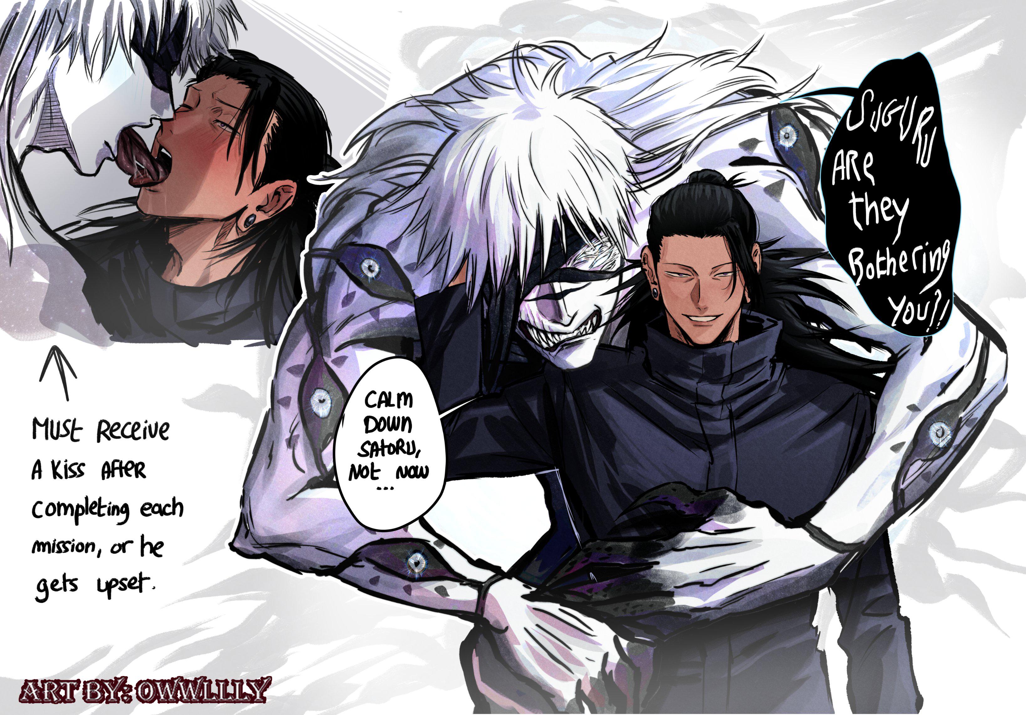 Jujutsu Kaisen Satoru Gojo x Geto Purple Chrome Enamel Pin Figure & Art  Print