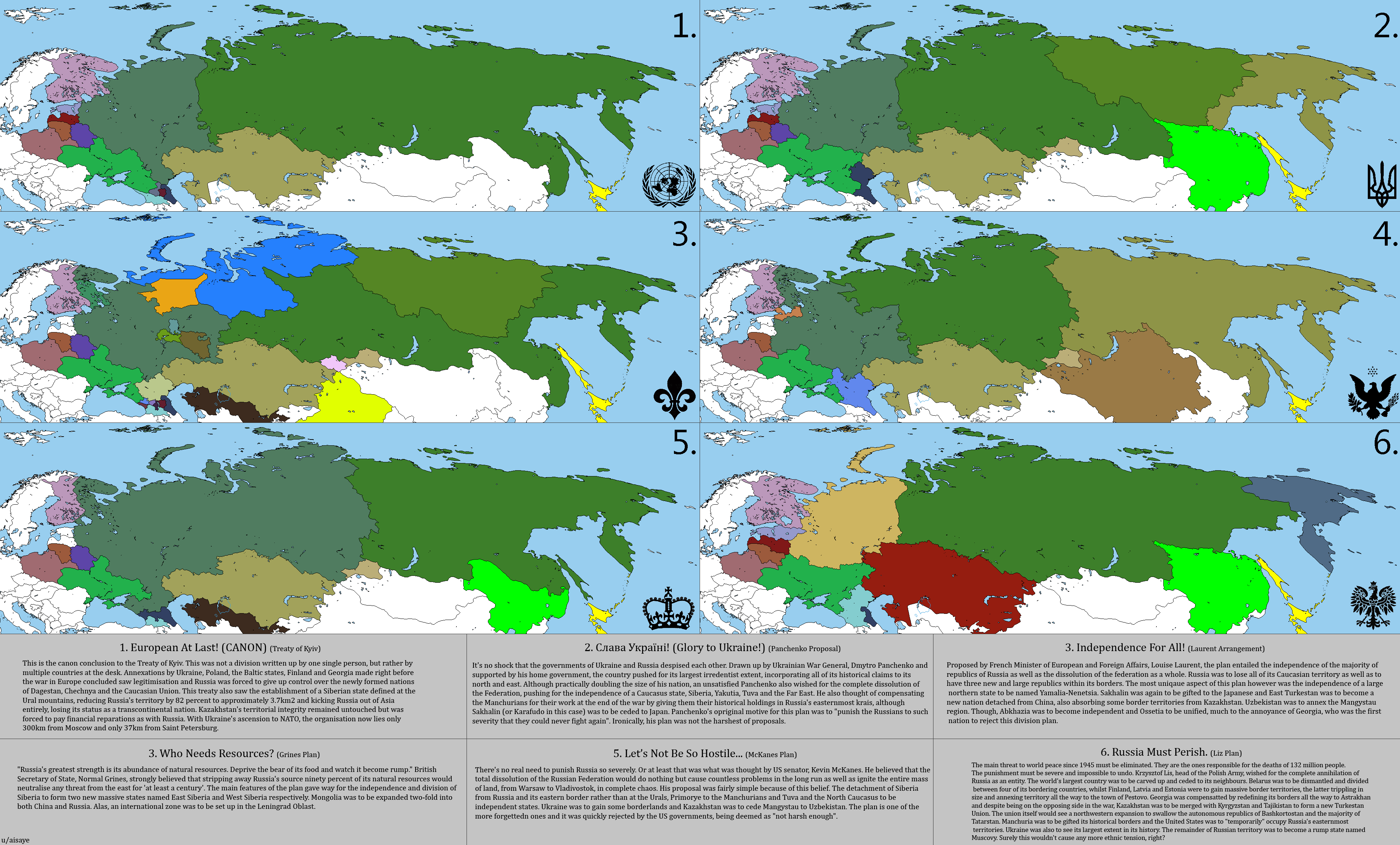 Proposed Allied Plans For The Division Of Russia Before Their Surrender 