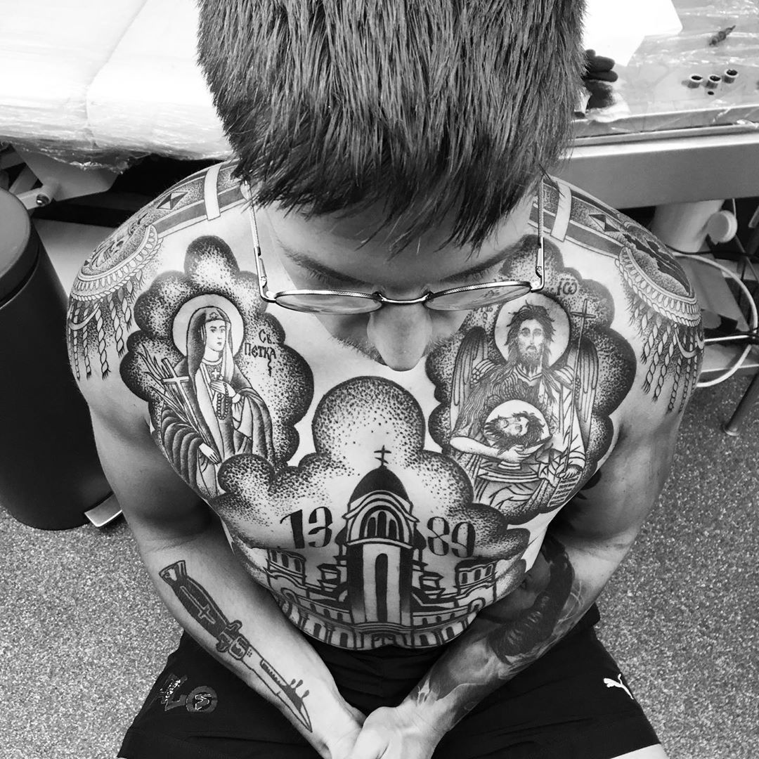 Filled Up The Shoulders Ig Lazardanilovic Tattoo