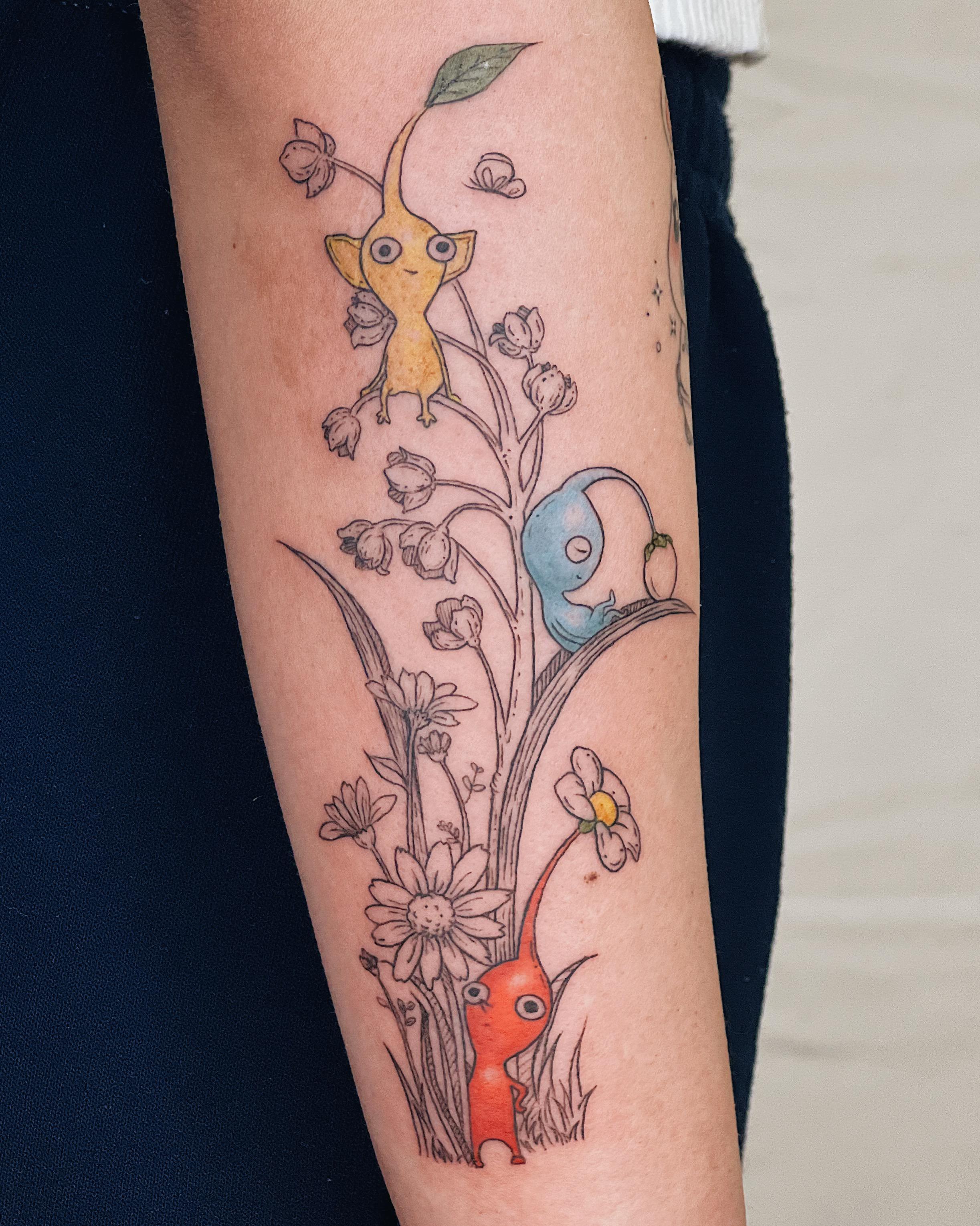 My new pikmin tattoo !!