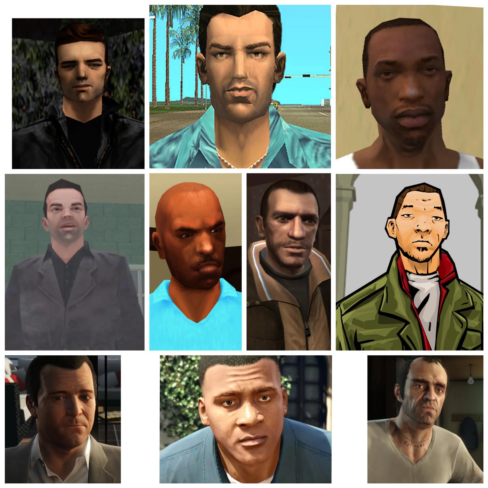 All Gta Main Characters 