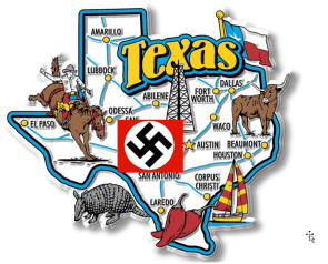 Welcome to Texas! Come for the 120 degree heat, stay for the open racism! –Piss Baby Greg Abbott