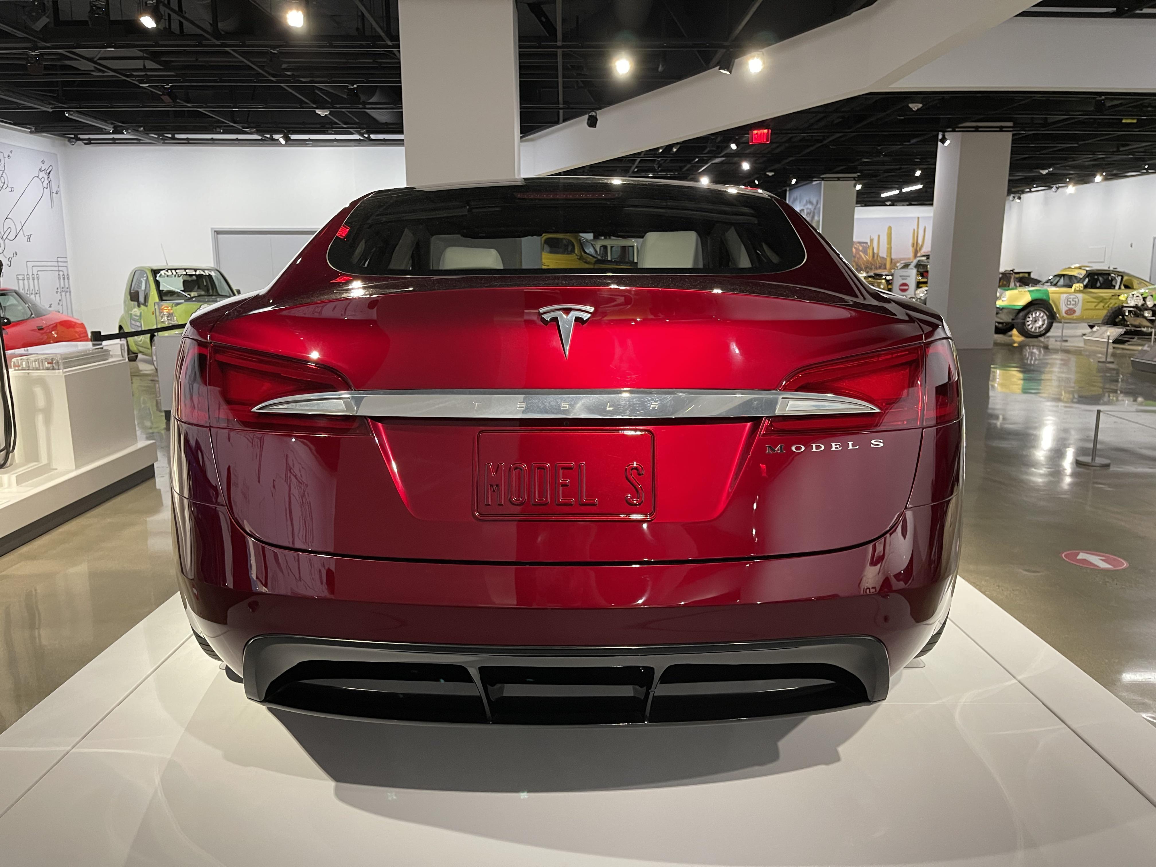 2009 model s prototype at petersen auto museum in los angeles rteslamotors on throwing car batteries in the ocean reddit